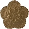 Ekena Millwork Shell Ceiling Medallion, Hand-Painted Pale Gold, 25 5/8"OD x 1"P CM25SHPAS - alternate 1